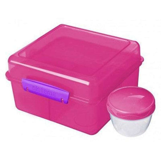 Sistema Madkasse - Lunch Cube Max Lunch - 2L - Pink m. Lilla Klips