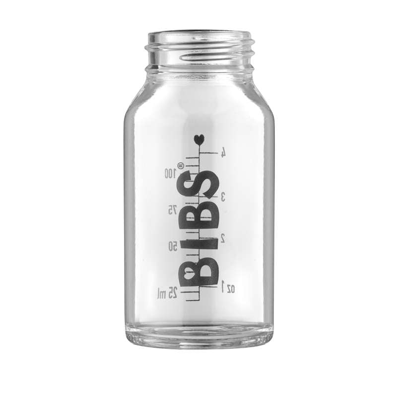 BIBS Bottle - Lille Sutteflaske i Glas - 110 ml.
