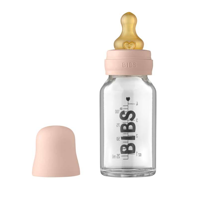 BIBS Bottle - Komplet Sutteflaskesæt - Lille - 110 ml. - Blush