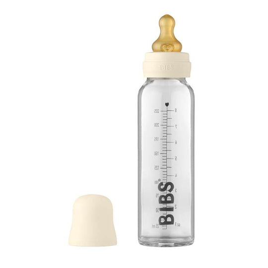 BIBS Bottle - Komplet Sutteflaskesæt - Stor - 225 ml. - Ivory