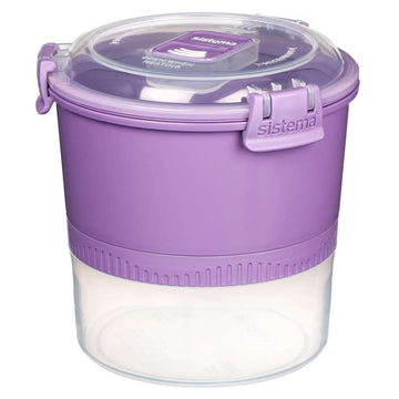 Sistema Lunch Stack To Go - 965ml - Misty Purple