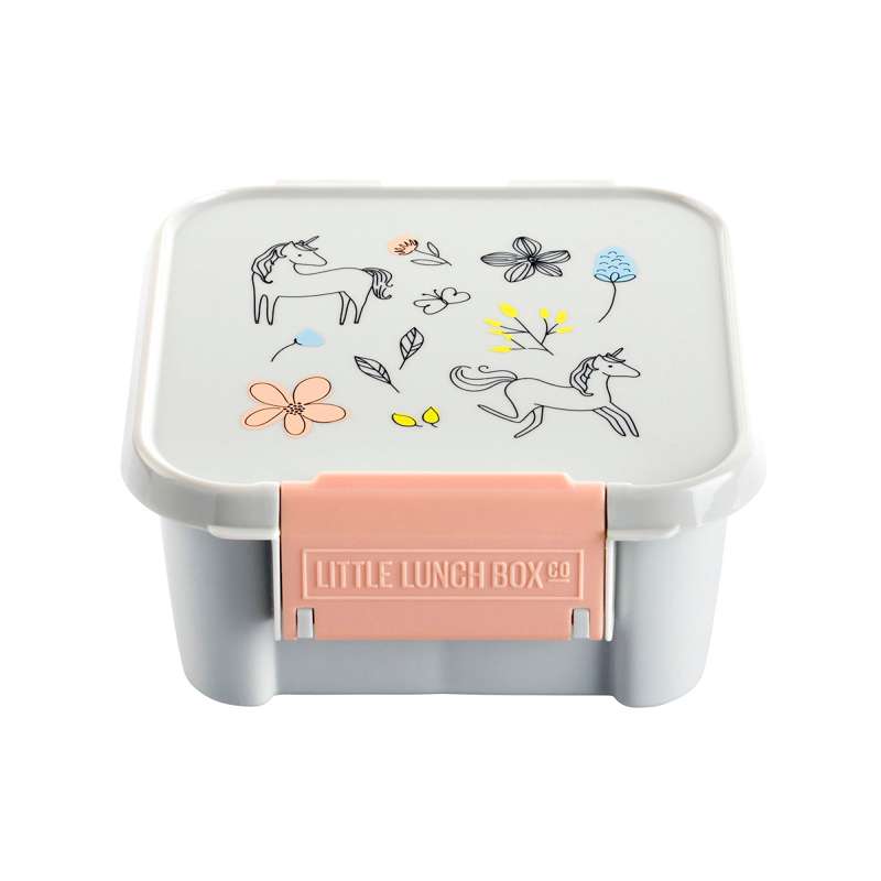 Little Lunch Box Co. Bento 2 Snackmadkasse - Spring Unicorn