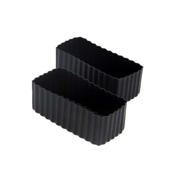 Little Lunch Box Co. Rektangulære Bento Cups - 2 stk. - Black