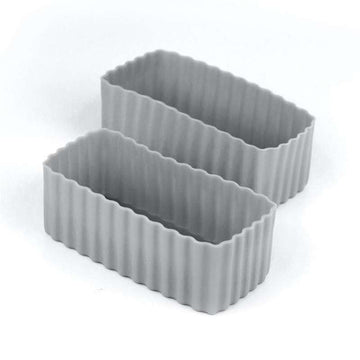 Little Lunch Box Co. Rektangulære Bento Cups - 2 stk. - Grey