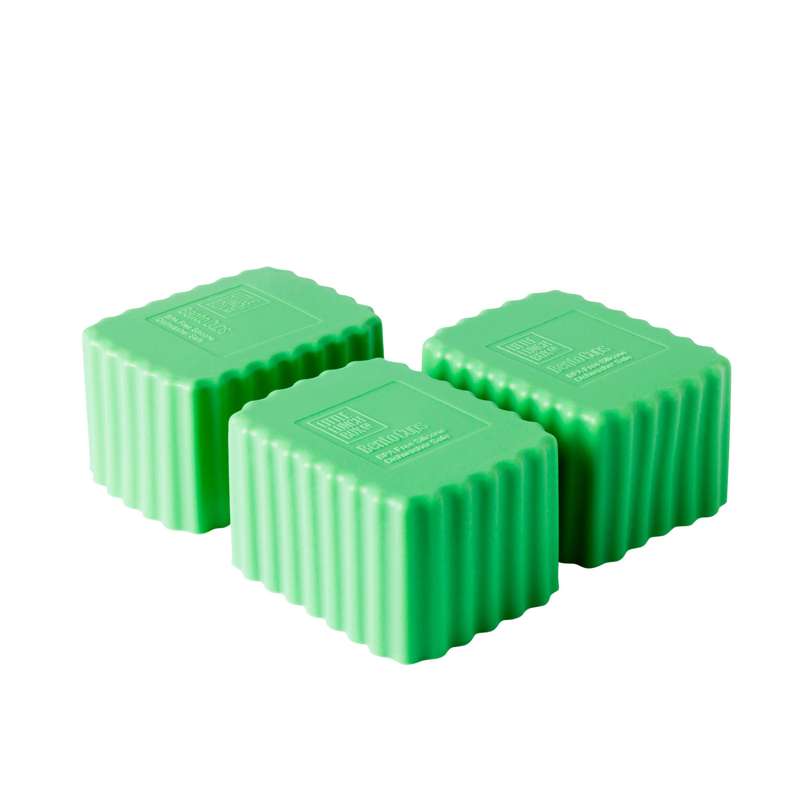 Little Lunch Box Co. Rektangulære Bento Cups - Small - 3 stk. - Green