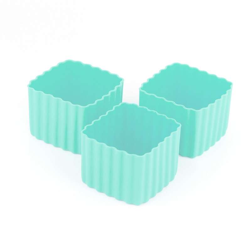 Little Lunch Box Co. Kvadratiske Bento Cups - 3 stk. - Mint