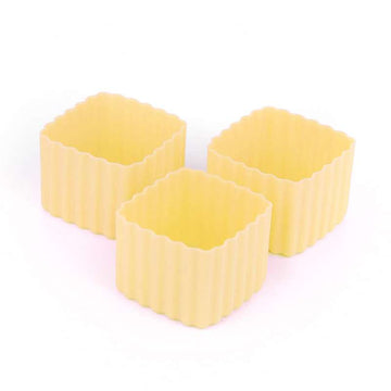 Little Lunch Box Co. Kvadratiske Bento Cups - 3 stk. - Yellow